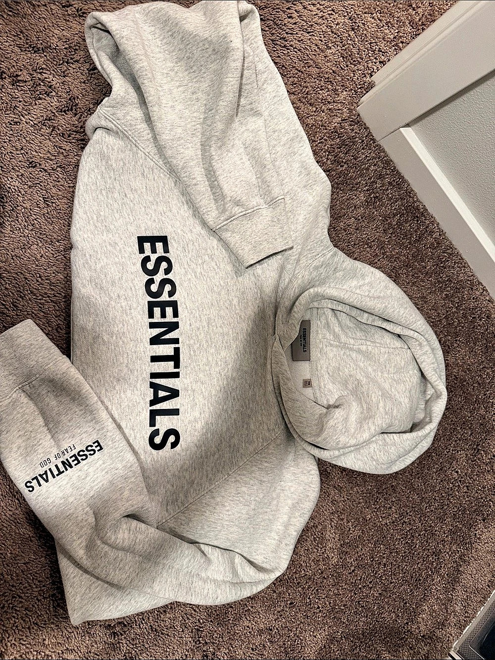 ESSENTIALS hoodie Gray Size XS Like New